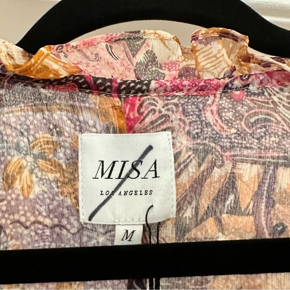 NWT Misa Los Angeles Ilya boho paisley Tapestry Printed Long Midi Dress sz Med - Picture 13 of 14